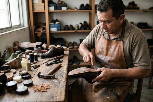 Serviço reforma de sapatos sociais de O Polo Sapateiro Igarassu em Igarassu
